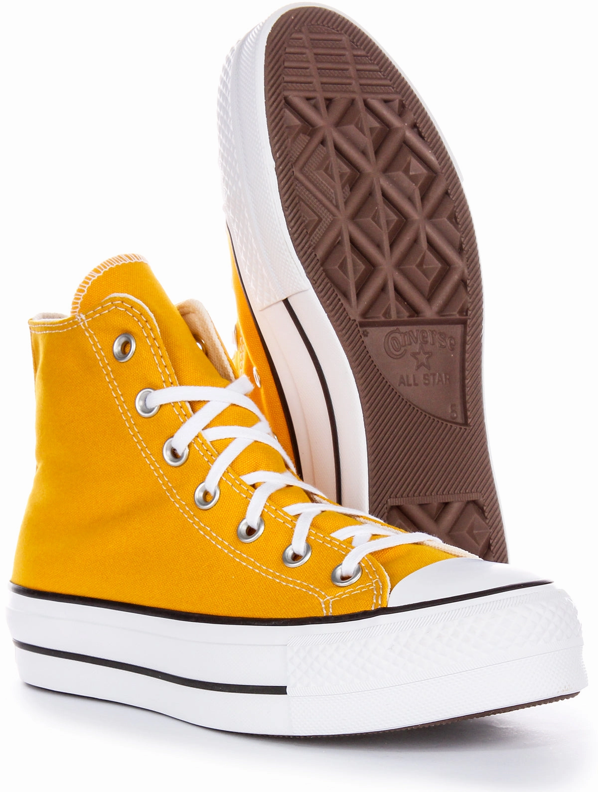 Converse All Star Lift Hi A06506C In Yellow For Women Timeless Style