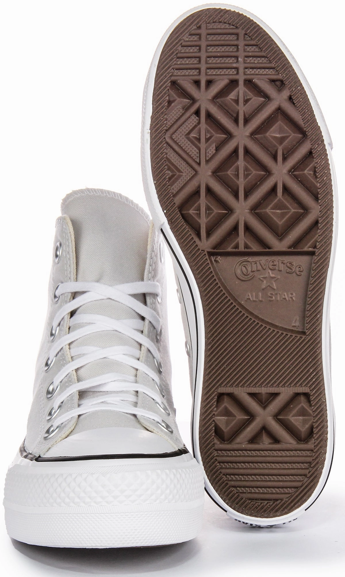 Converse All Star Lift Hi A08287C In Grey White For Women Bold Path
