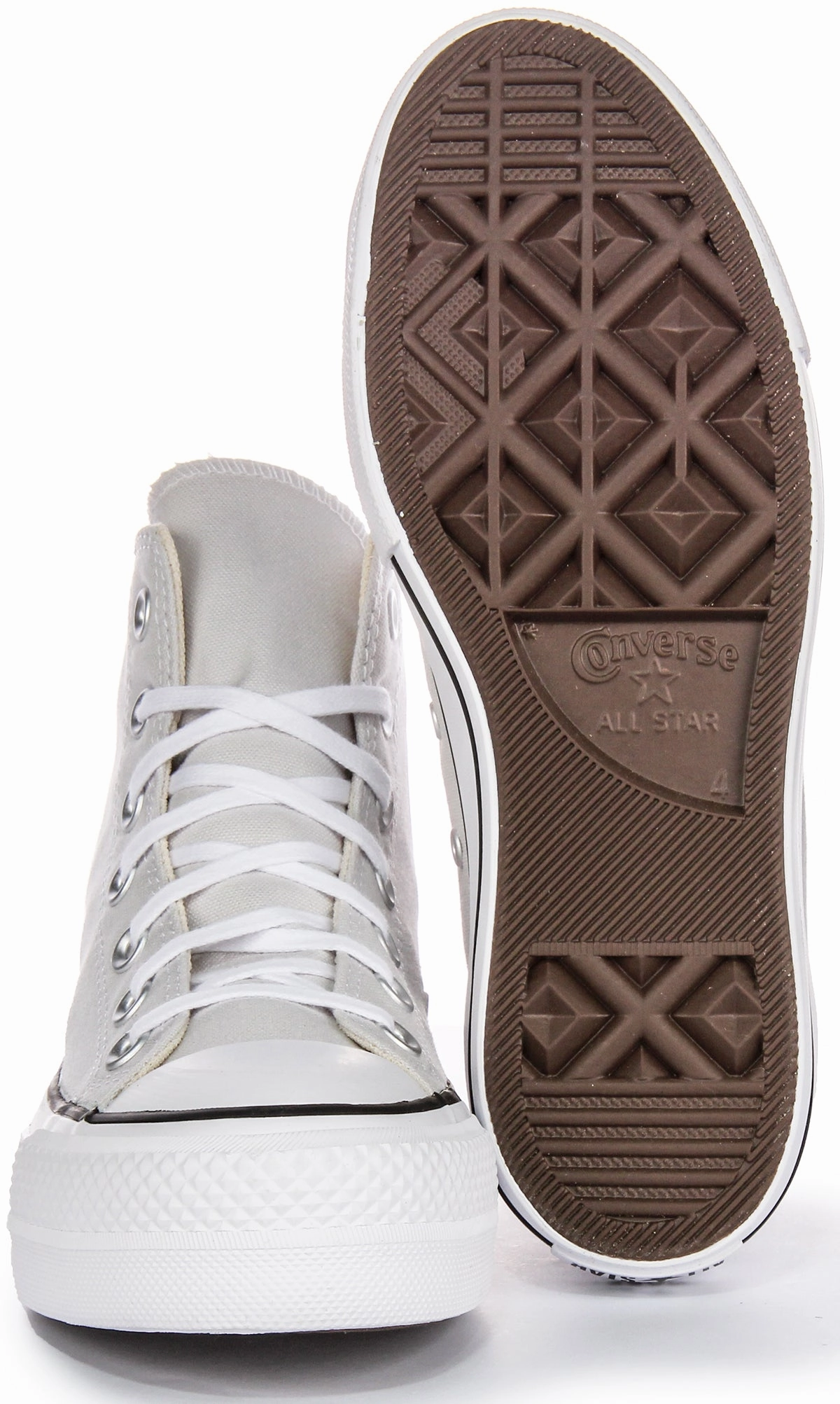 Converse All Star Lift Hi A08287C In Grey White For Women Bold Path