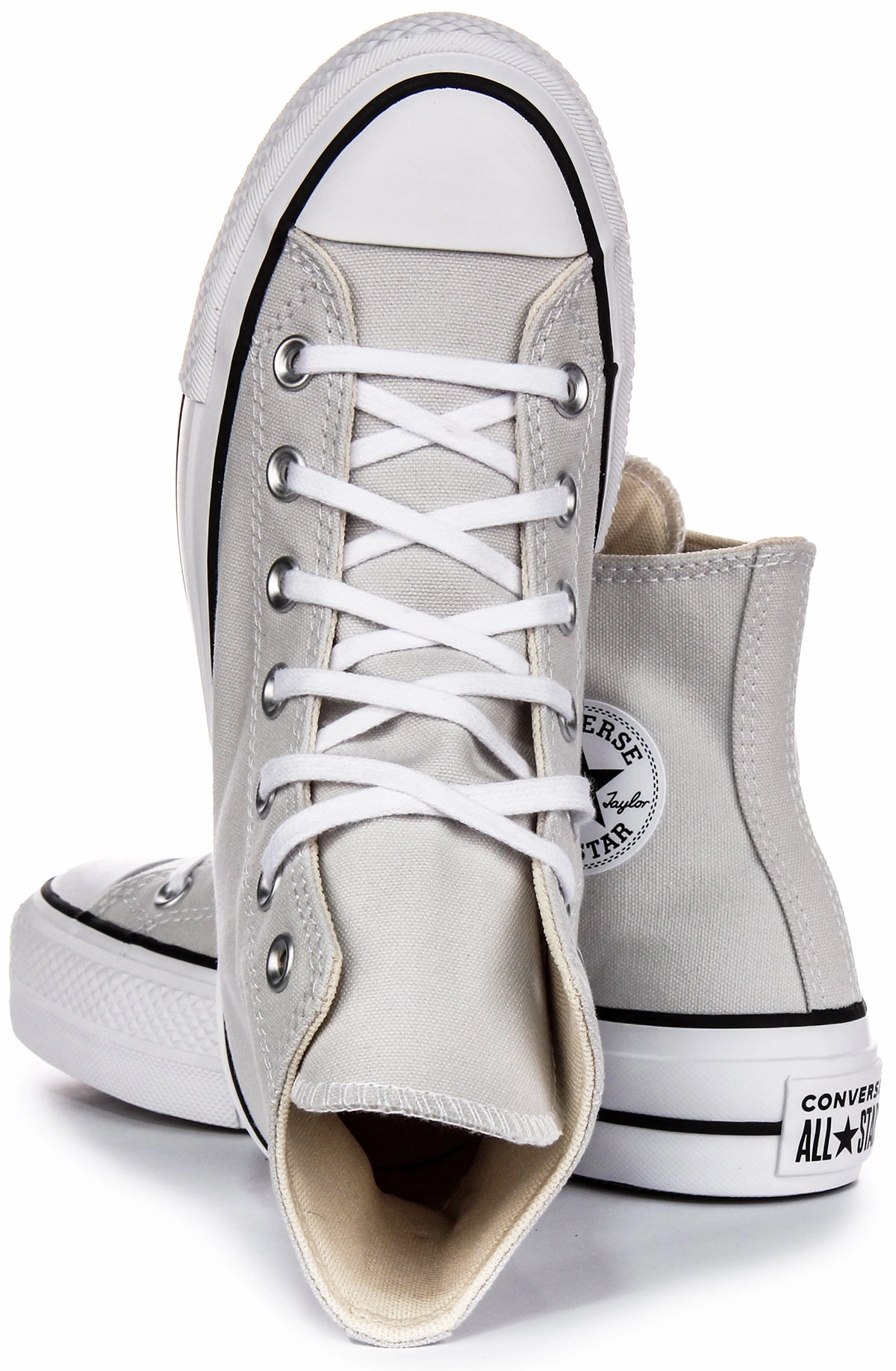 Converse All Star Lift Hi A08287C In Grey White For Women Bold Path