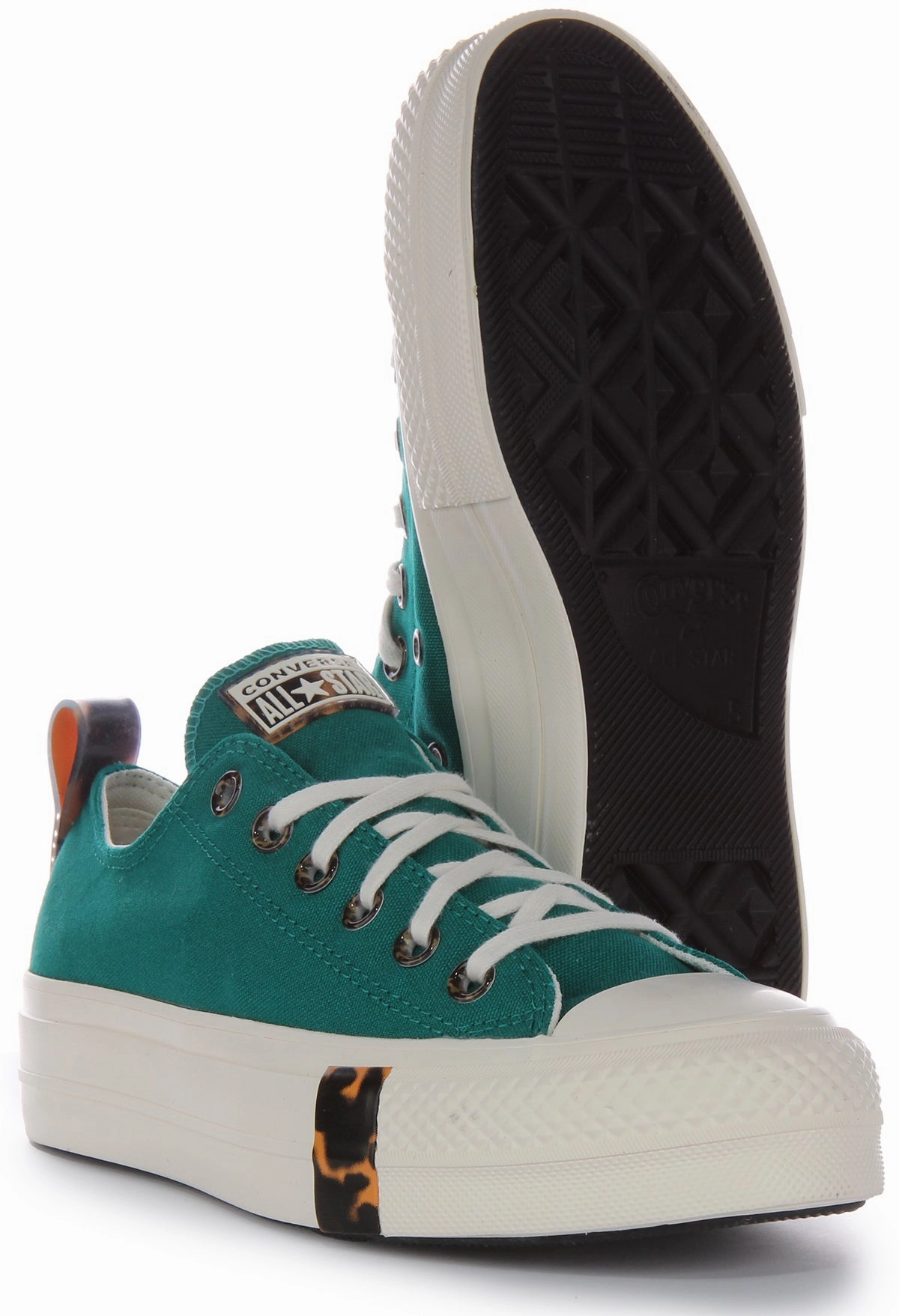 Converse All Star Lift Platform Tortoise A05288C In Teal Street Style