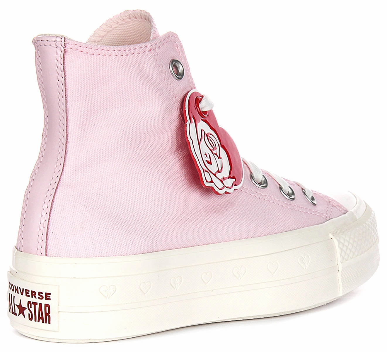 Converse All Star Lift Platform Valentine A13652C In Pink White Street Fashioned
