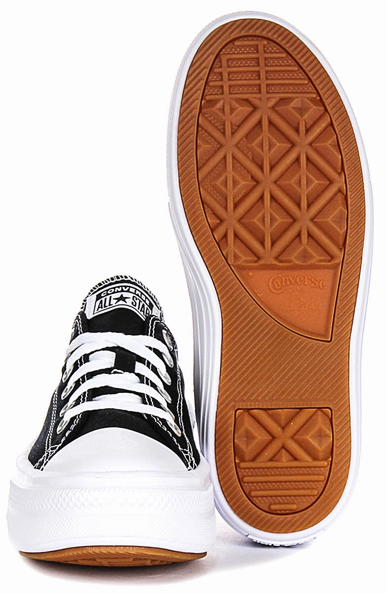 Converse All Star Move 570256C In Black White Platform Light Step-Up