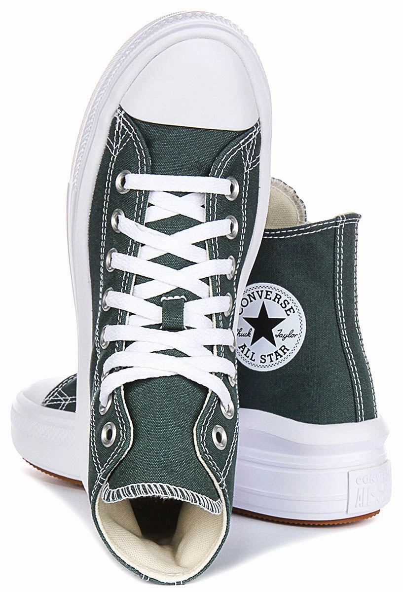Converse All Star Move A10664C In Dusky Green For Women Flexible Design
