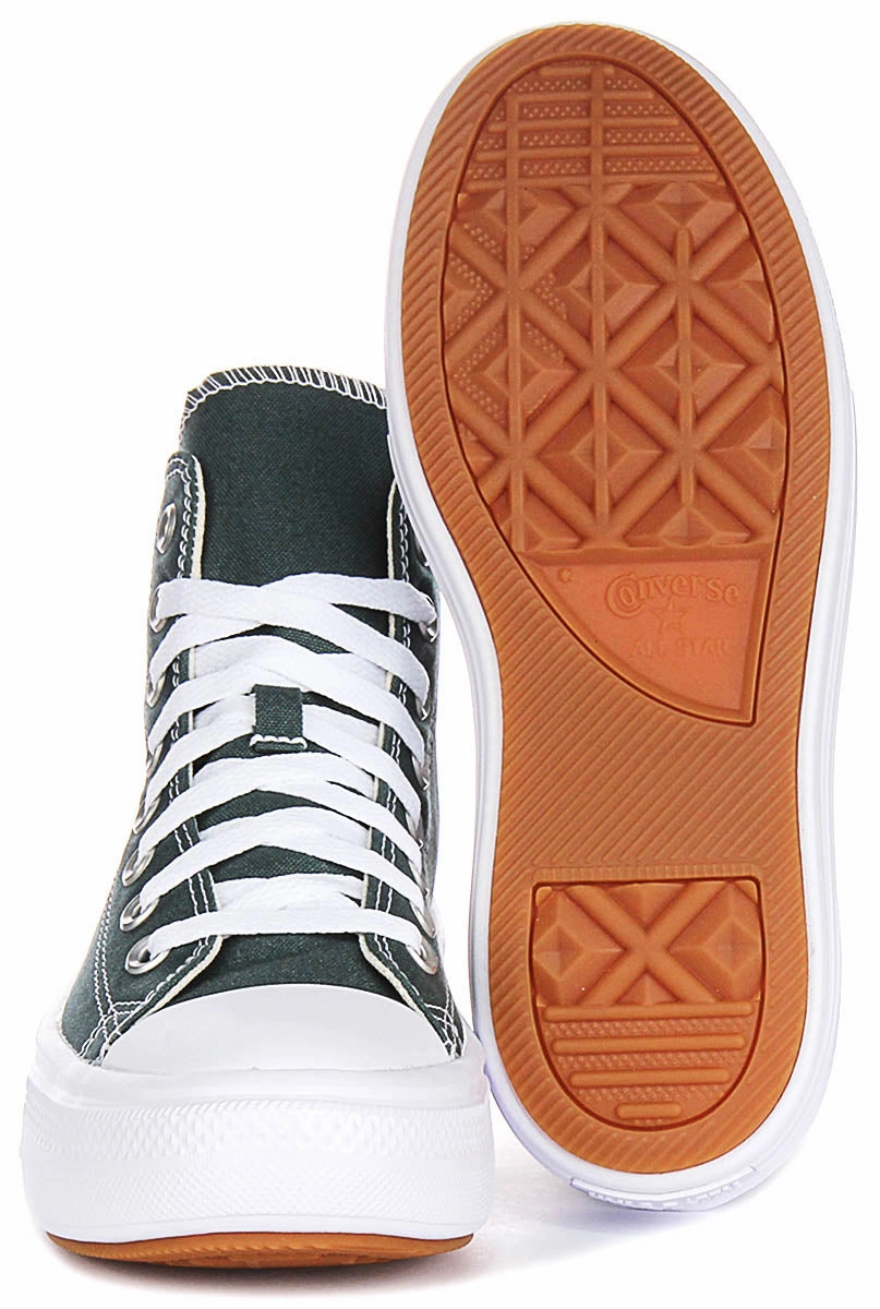 Converse All Star Move A10664C In Dusky Green For Women Flexible Design