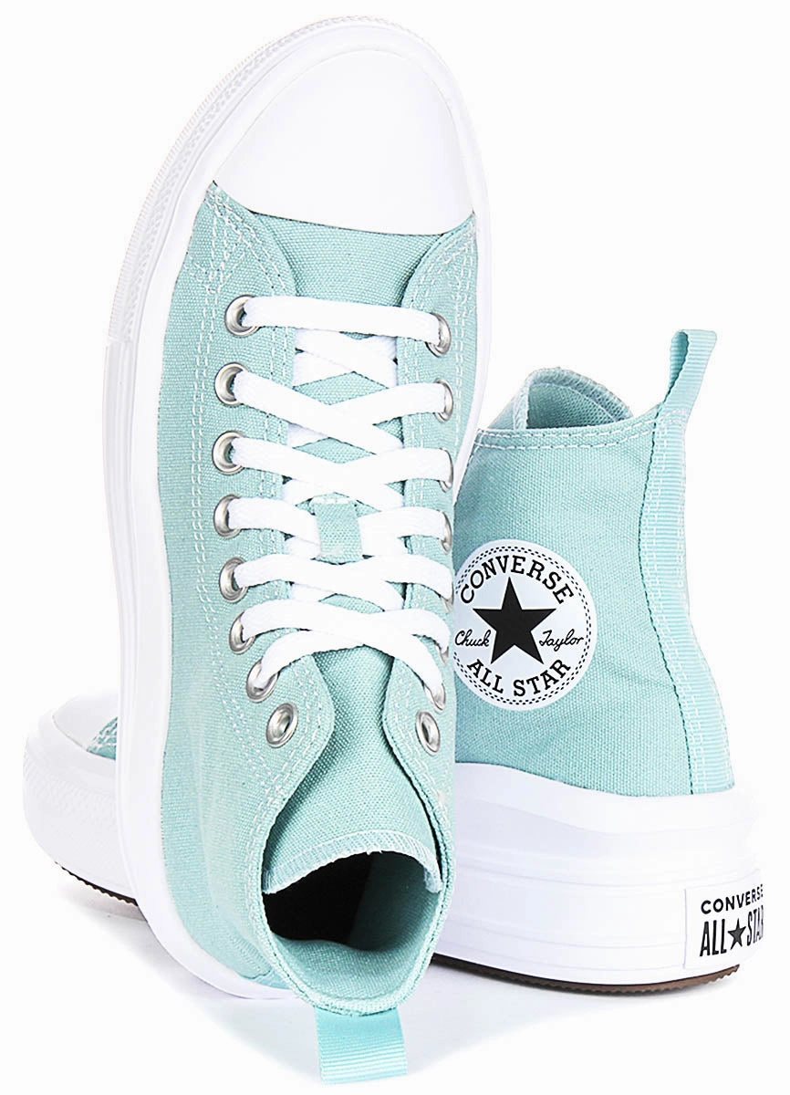 Converse All Star Move A10703C In Mint For Junior Platform Performance Fit