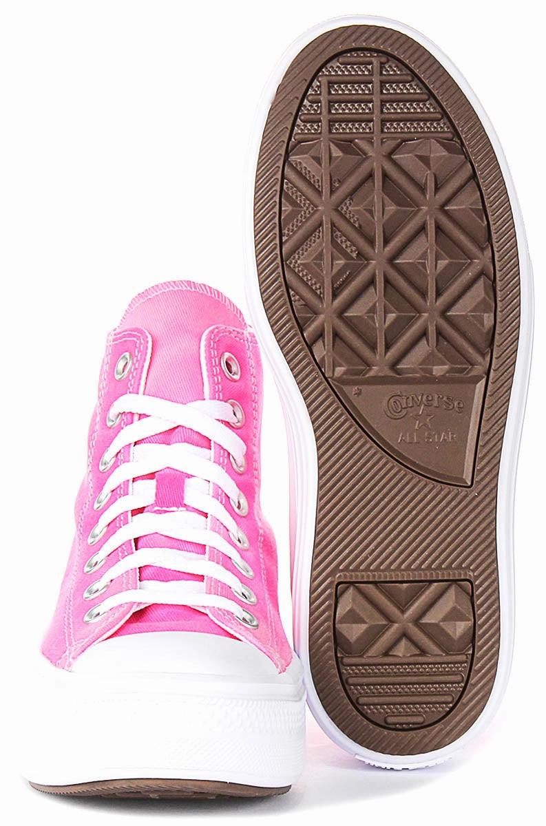 Converse All Star Move A11817C In Pink White For Junior Smooth Everyday