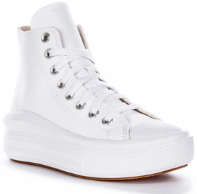 Converse All Star Move Hi A04295C In White For Women Festival Ready Current Jog