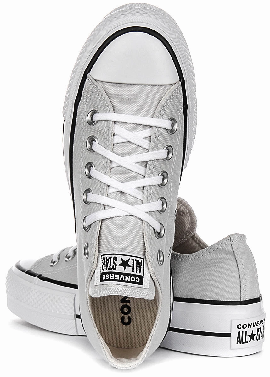 Converse All Star Ox Lift A11538C In Light Grey Quick Wear Slip