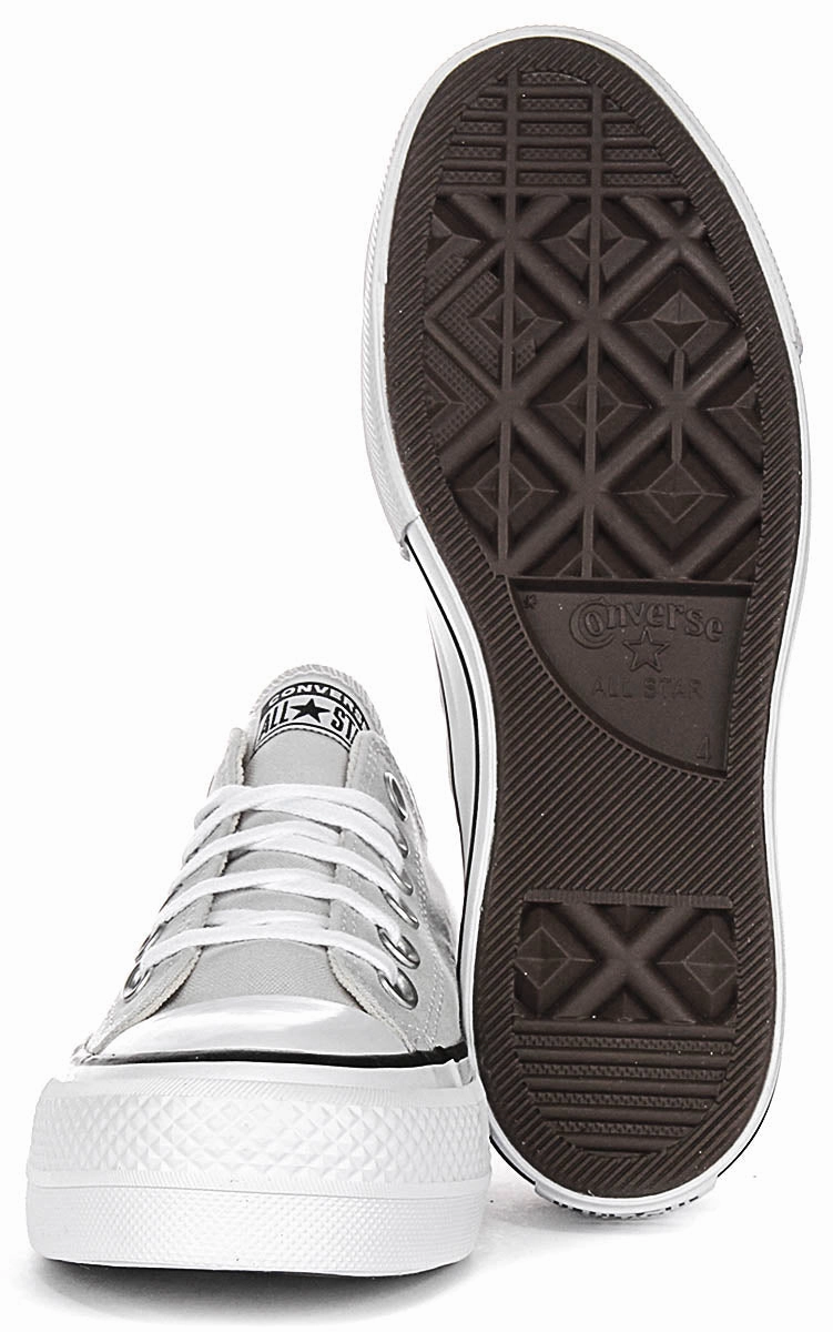 Converse All Star Ox Lift A11538C In Light Grey Quick Wear Slip