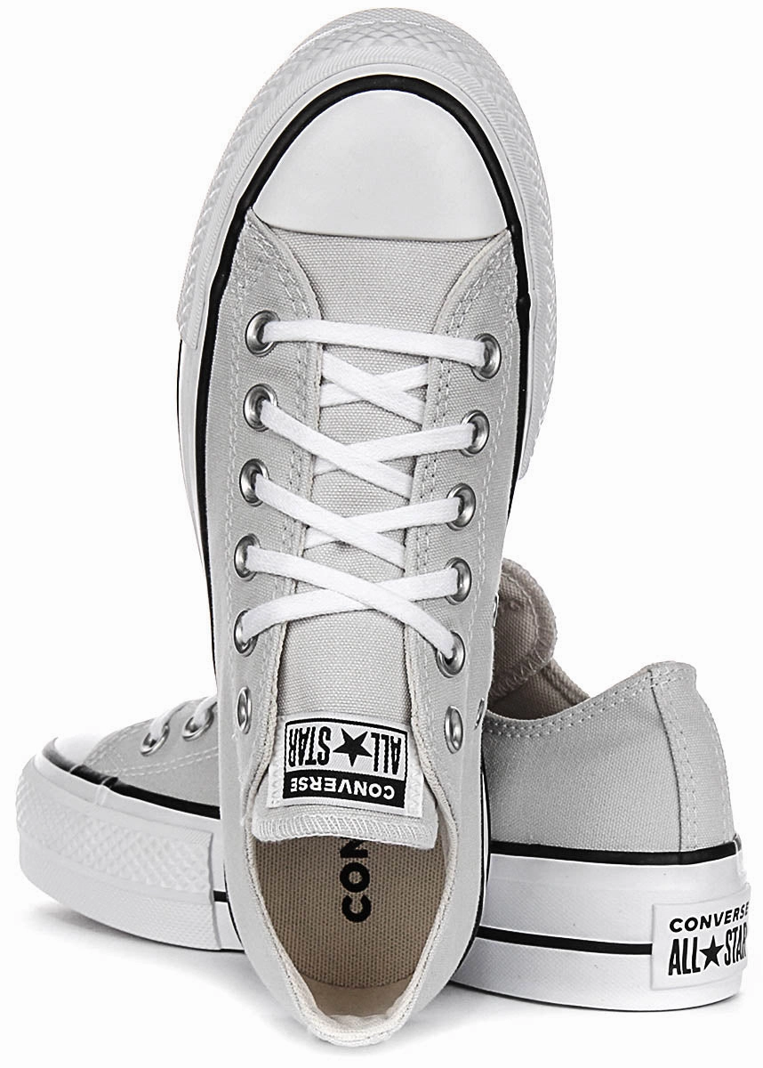 Converse All Star Ox Lift A11538C In Light Grey Quick Wear Slip