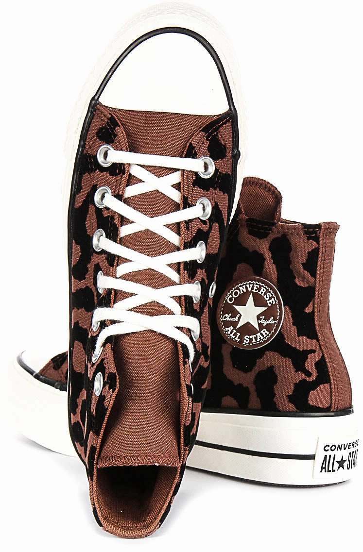 Converse Chuck 70 Leopard Remix A12351C In Brown Black Soft Style