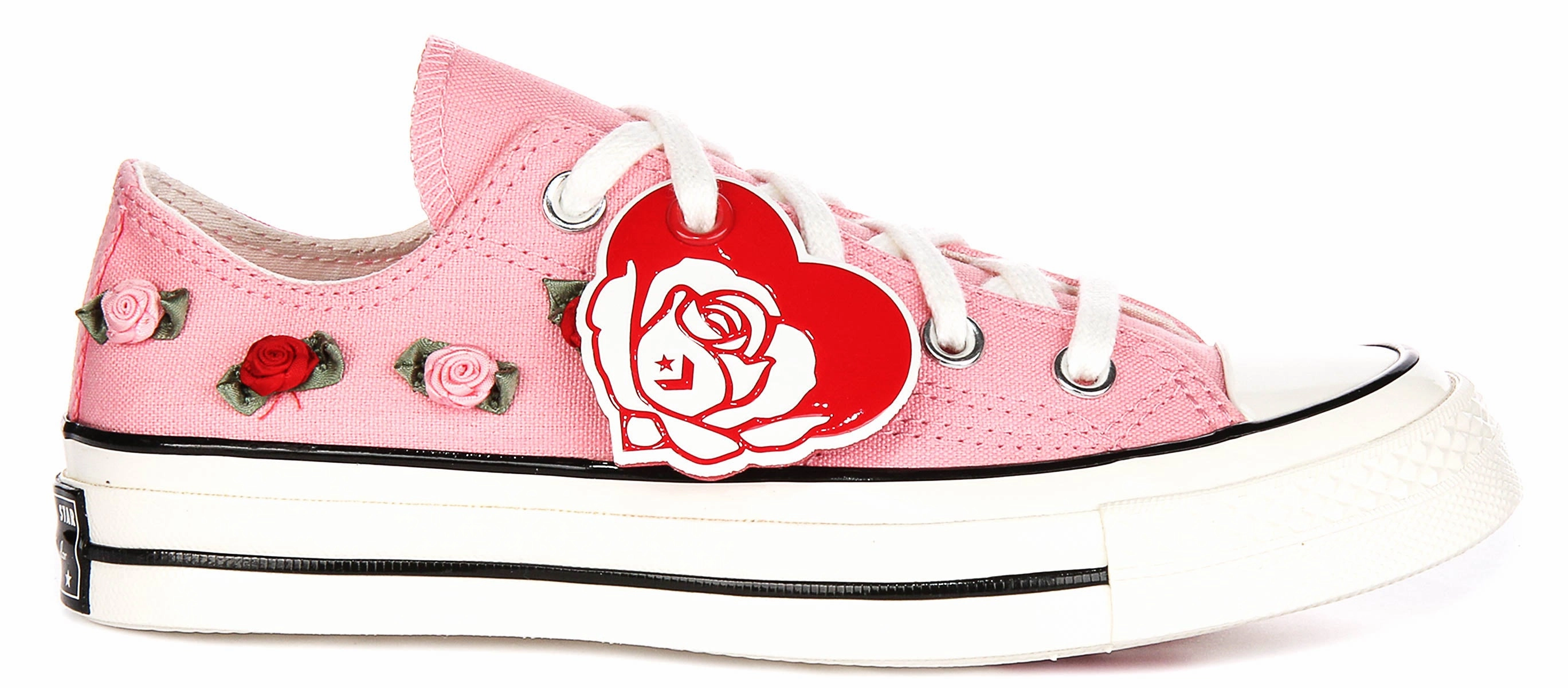 Converse Chuck 70 Valentine'S Day Roses A13649C In Pink White Comfortable Cushion