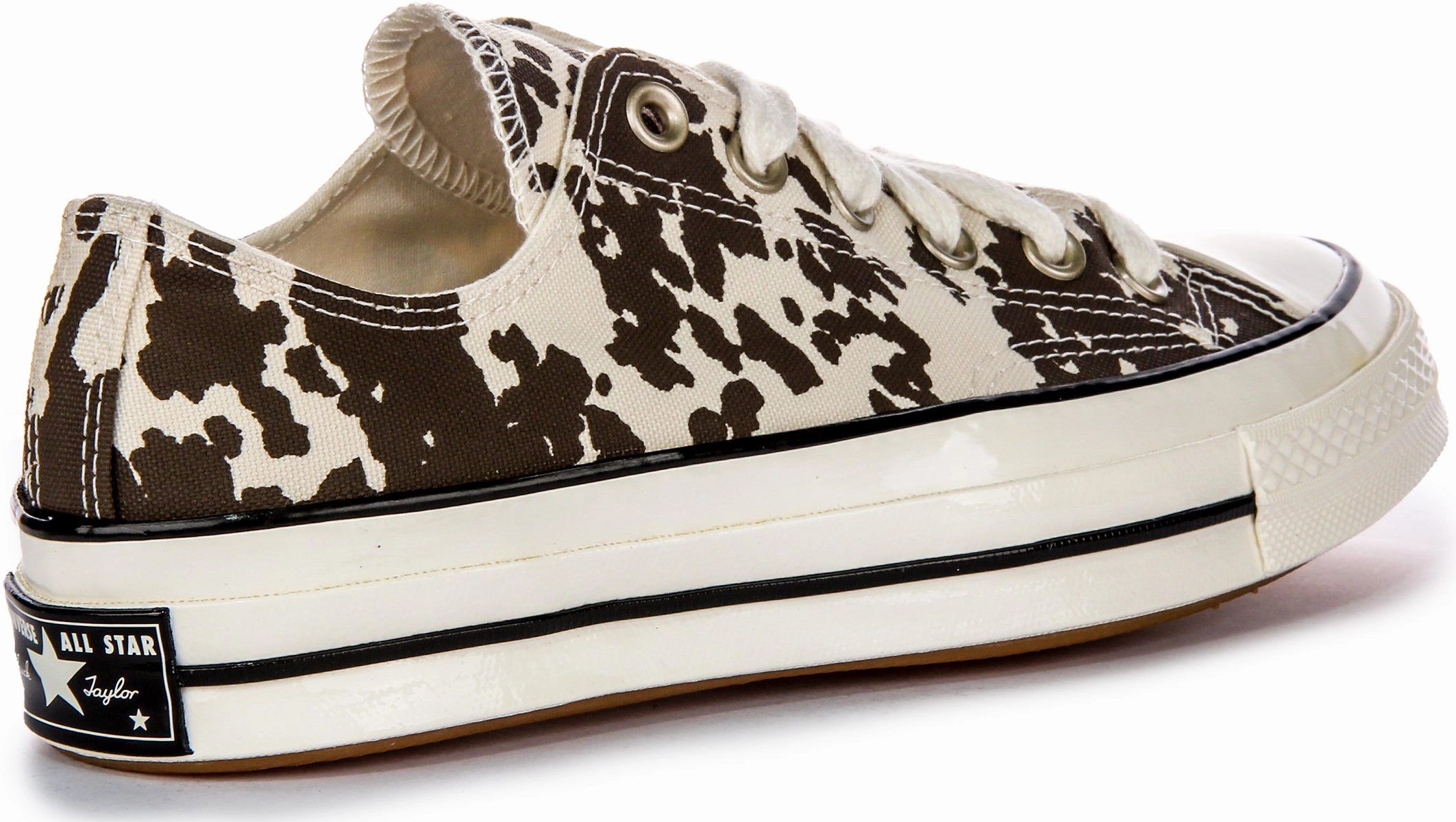 Converse Chuck 70s A10139C In Brown White Cow Print Flexible Step Glide-In