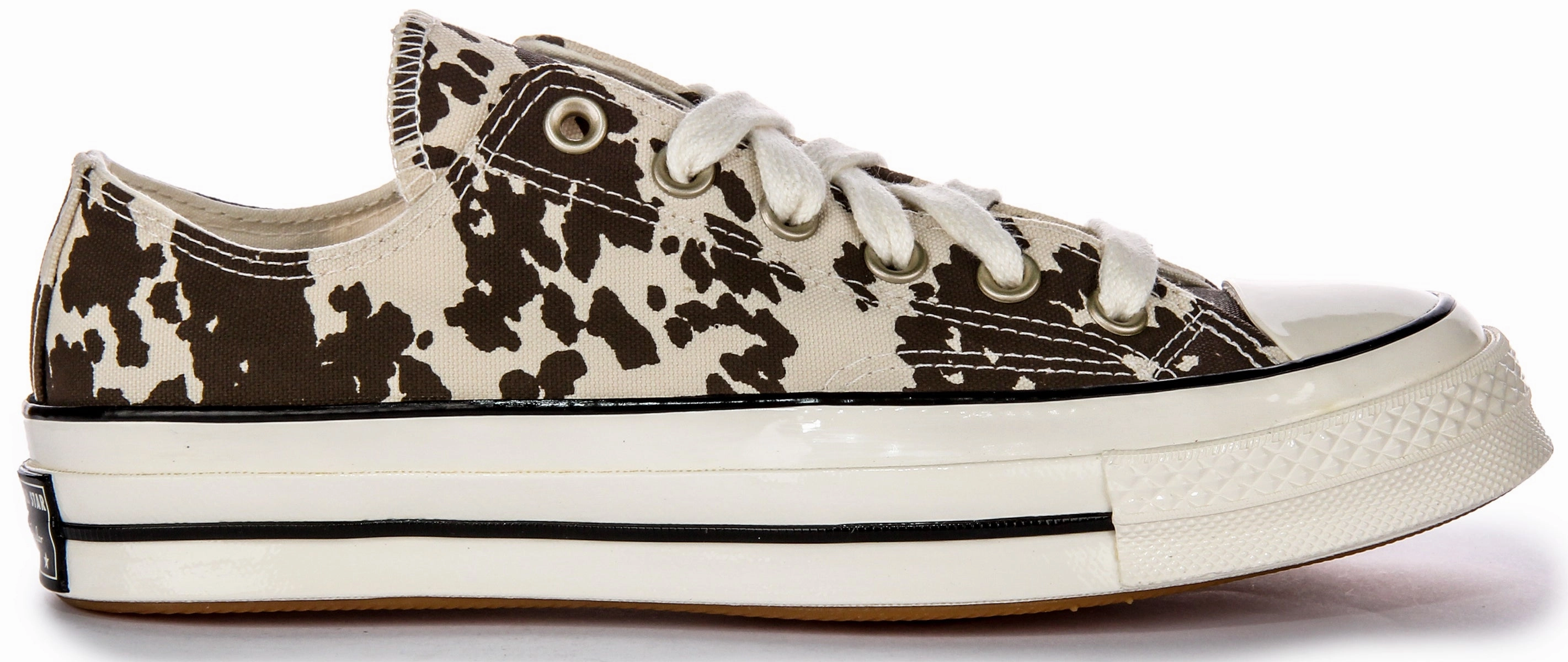Converse Chuck 70s A10139C In Brown White Cow Print Flexible Step Glide-In