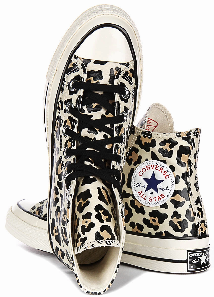 Converse Chuck 70s A13436C Hi In Leopard Print Soft Motion Step-On Layer