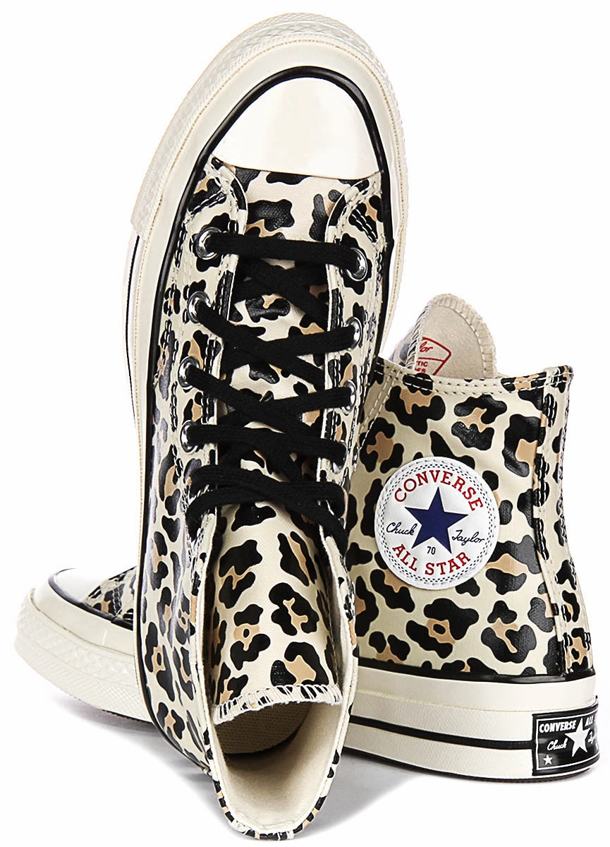 Converse Chuck 70s A13436C Hi In Leopard Print Soft Motion Step-On Layer