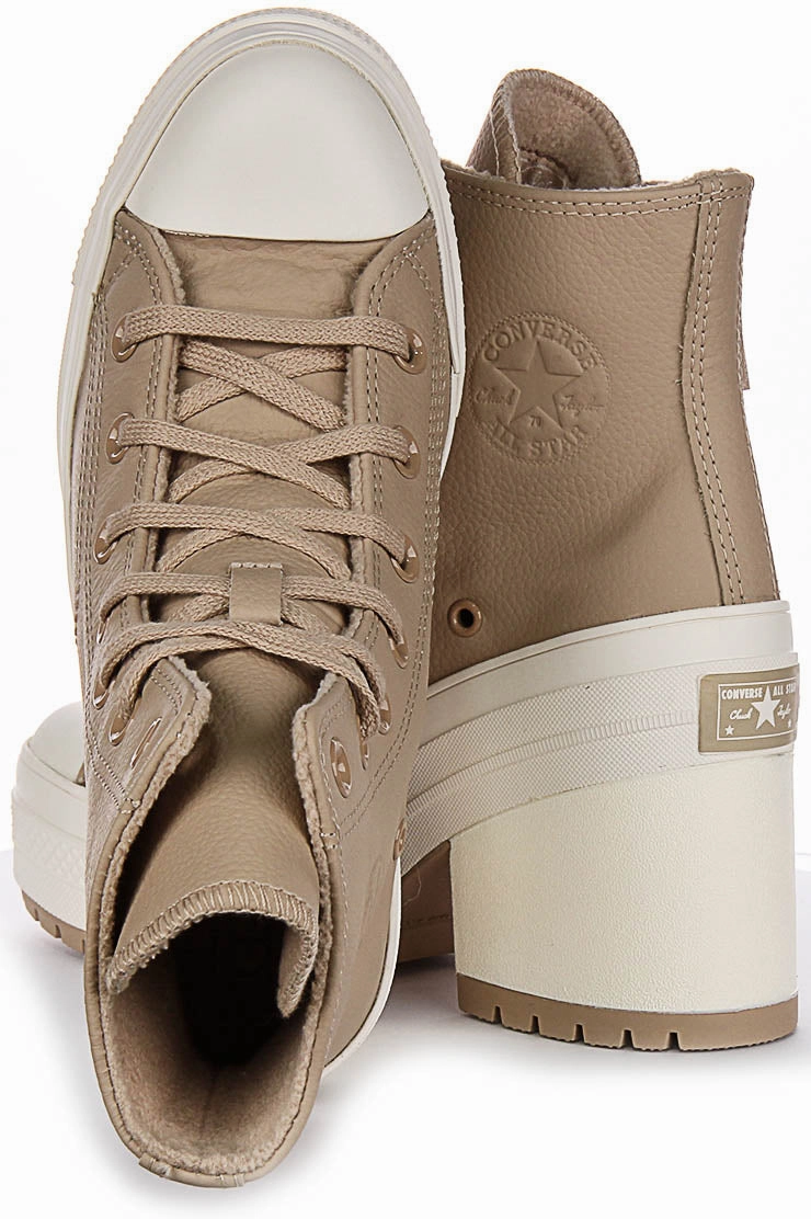 Converse Chuck 70s De Luxe Heel A12345C In Taupe For Unisex All weather