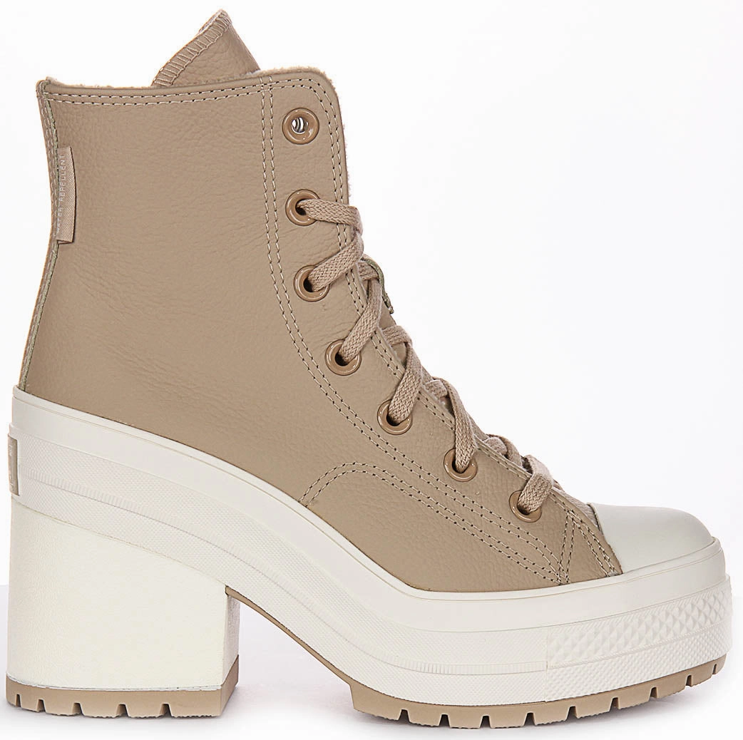 Converse Chuck 70s De Luxe Heel A12345C In Taupe For Unisex All weather