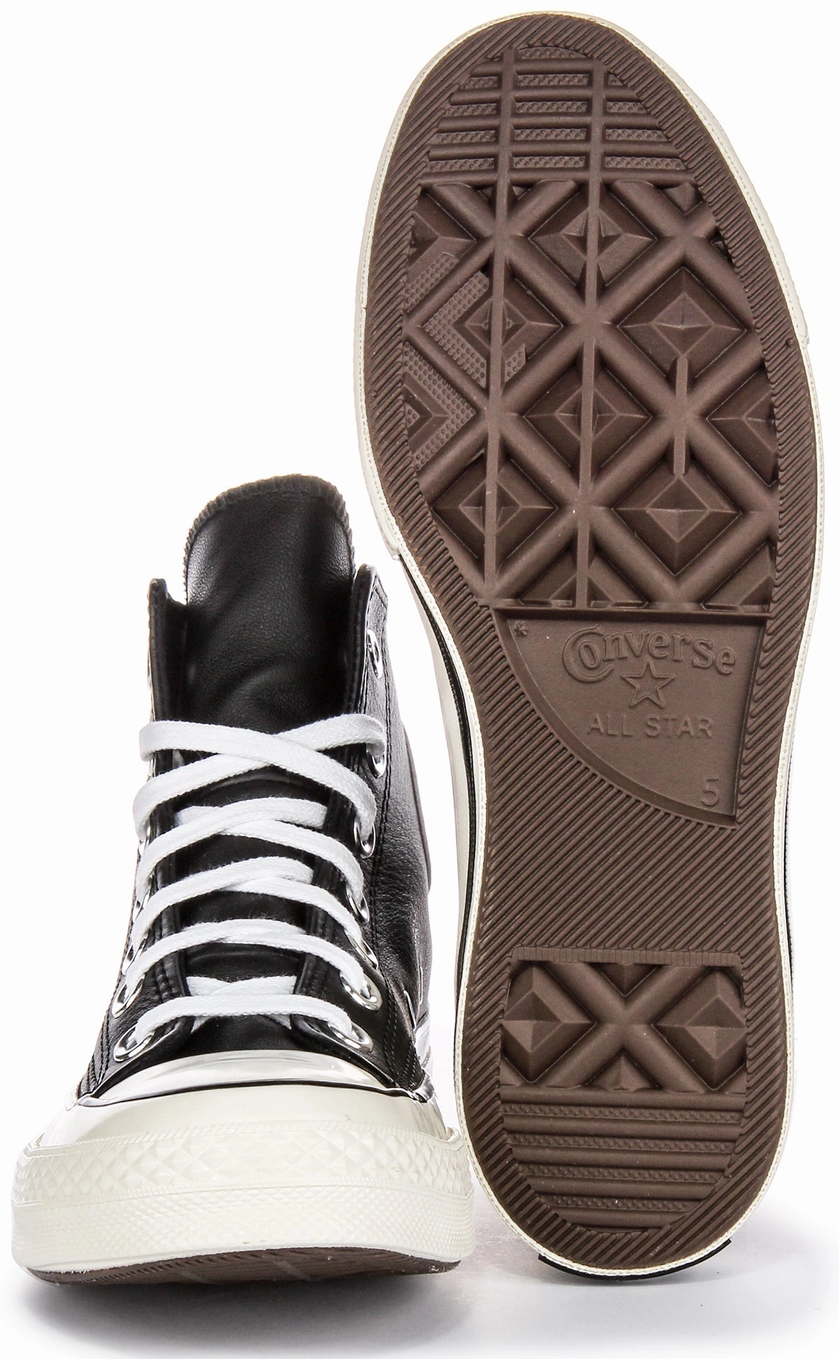 Converse Chuck 70s Hi A07200C In Black White Leather Light Move