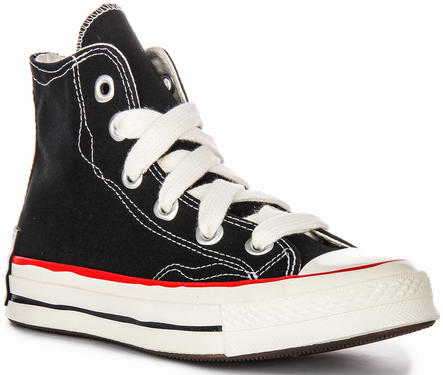 Sock-like fit reduces rubbing during direction shifts Rebound Effect Converse Chuck 70s Sketch High A09139C In Black White