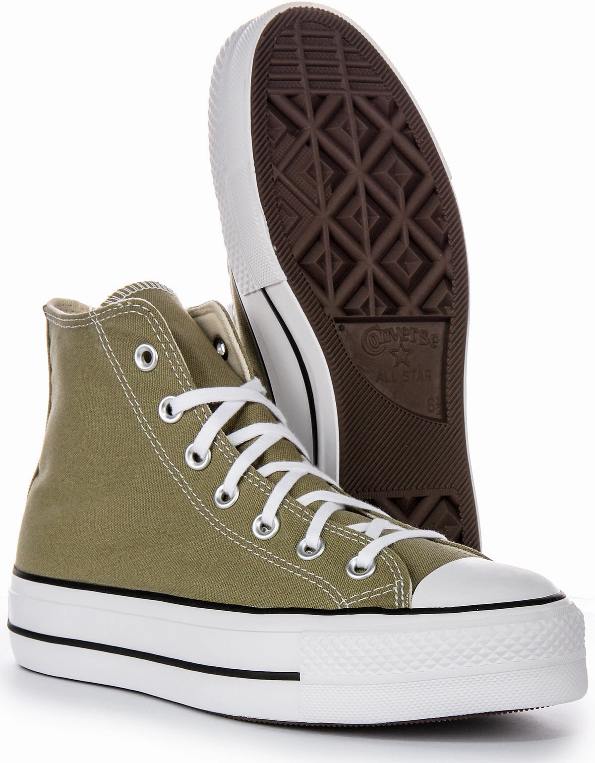 Converse Chuck Taylor All Star A07571C High Top In Olive Green Simple Fit