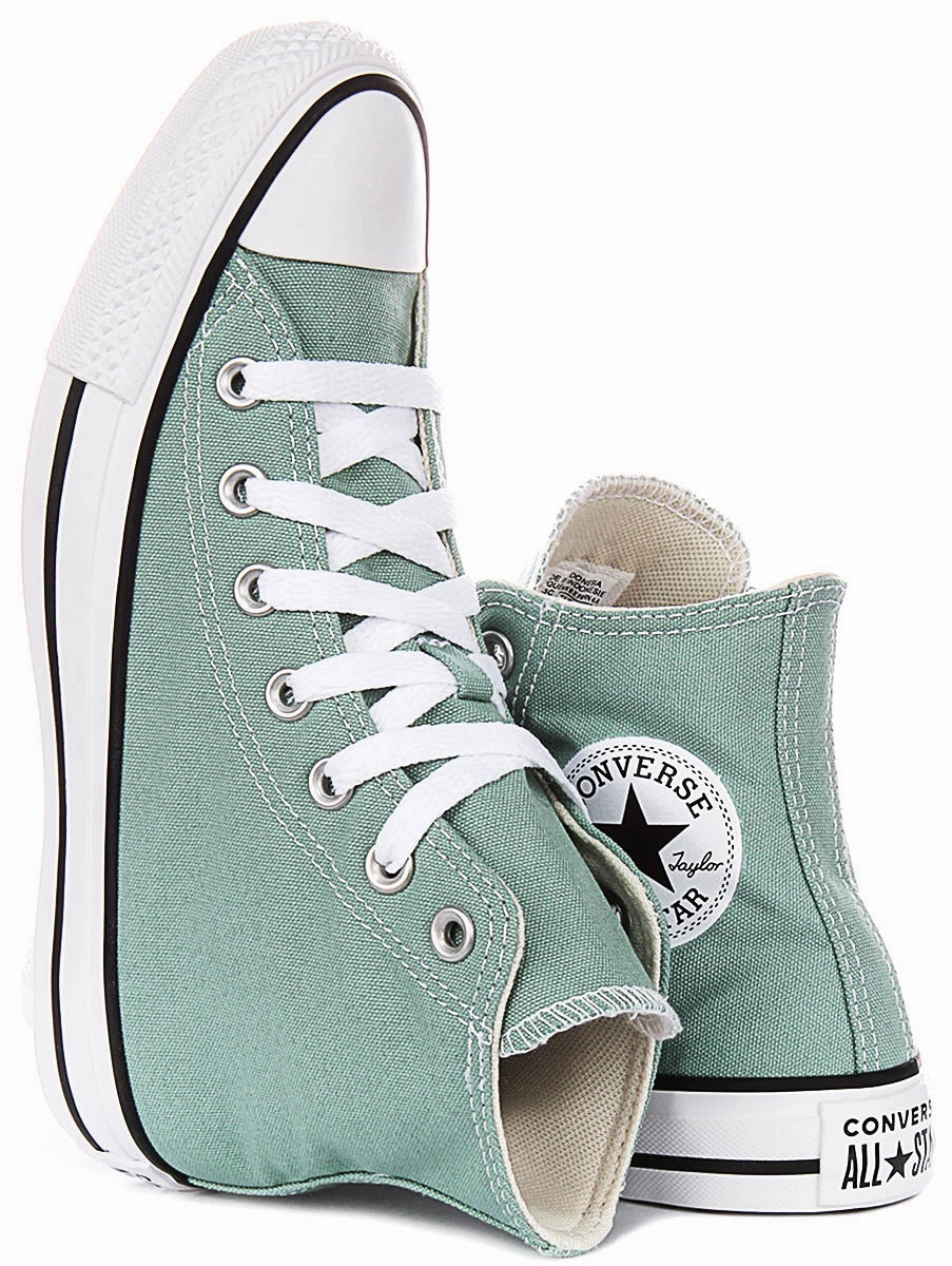 Converse Chuck Taylor All Star Hi Top A06563C In Light Green Quick Motion