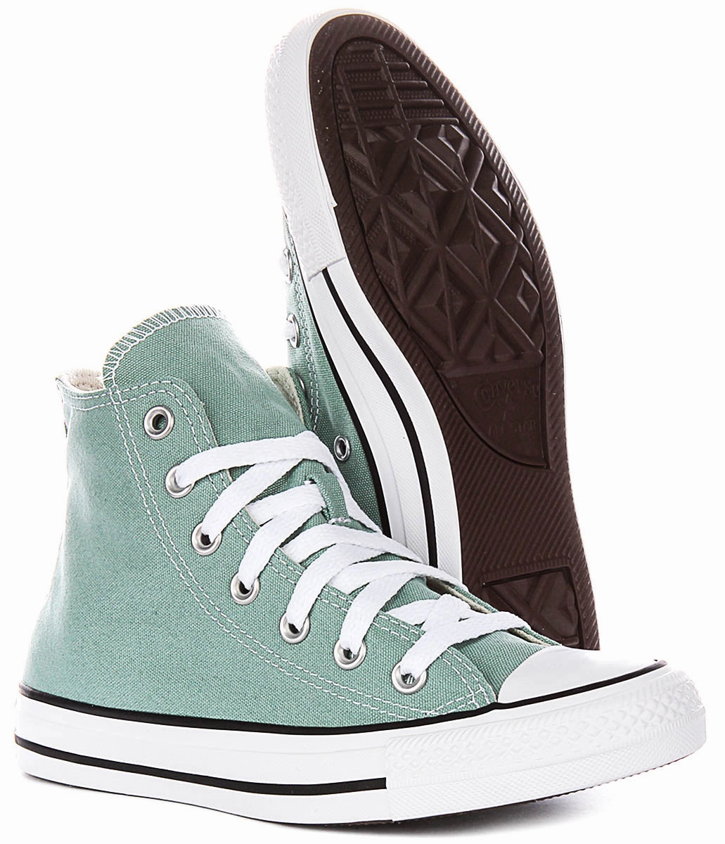 Converse Chuck Taylor All Star Hi Top A06563C In Light Green Quick Motion