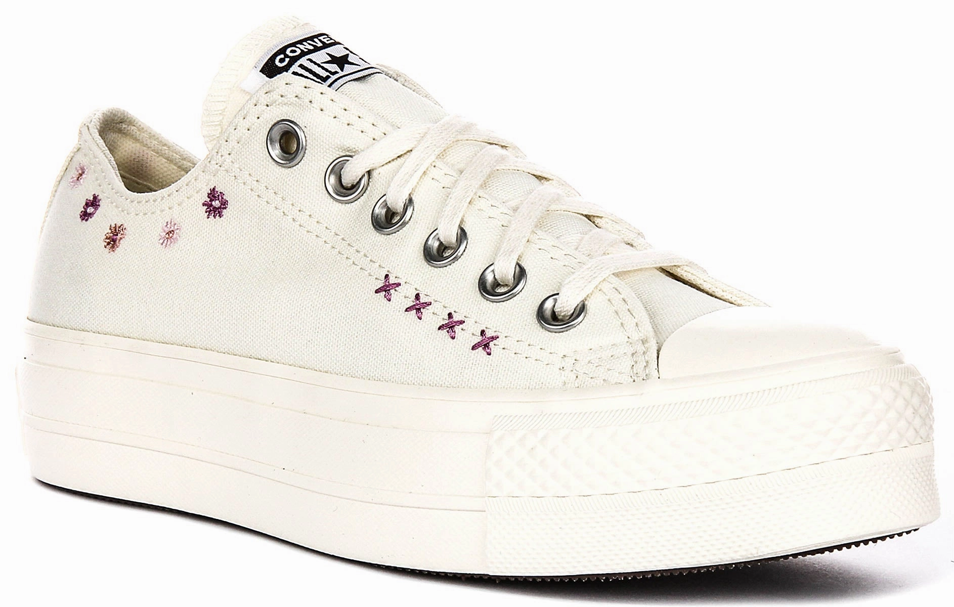 Dirt Walk Converse Chuck Taylor All Star Lift A15008C In White Purple For Women