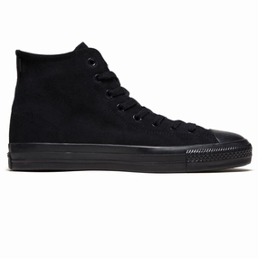 Casual Fit Pro Skate Look Converse Chuck Taylor All Star Pro Hi Shoes - Black/Black/Black
