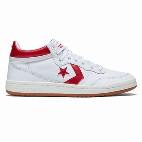 Pro Level Ride Converse Fastbreak Pro Mid Shoes - White/Red/Egret