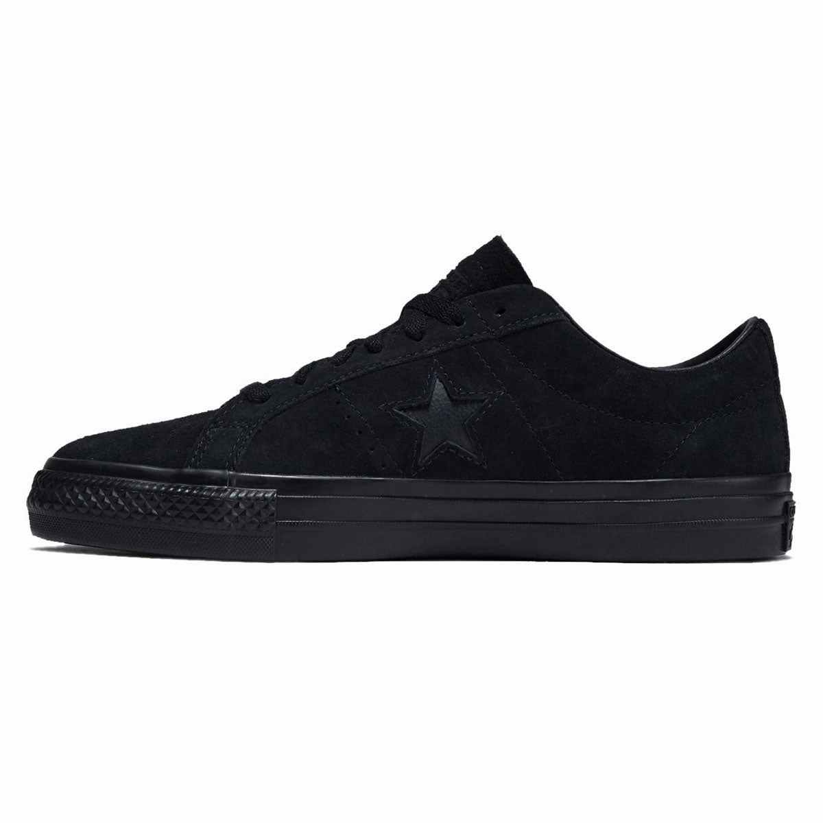 Converse One Star Pro Ox Shoes - Black/Black/Black Durable Stitch