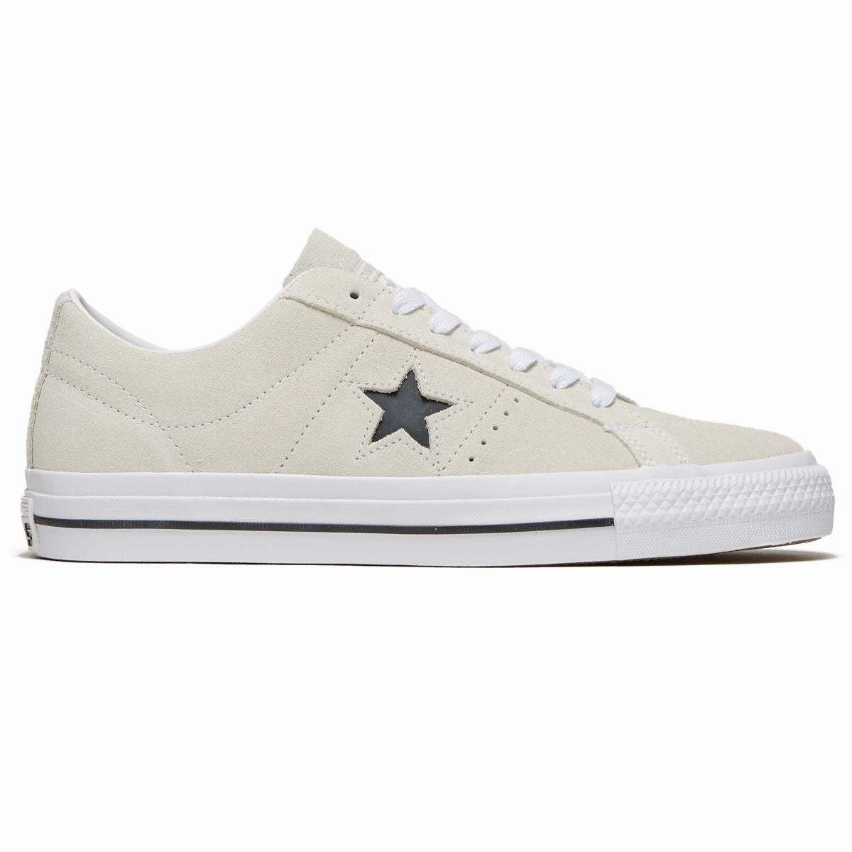 Converse One Star Pro Ox Shoes - Egret/White/Black Layered Support