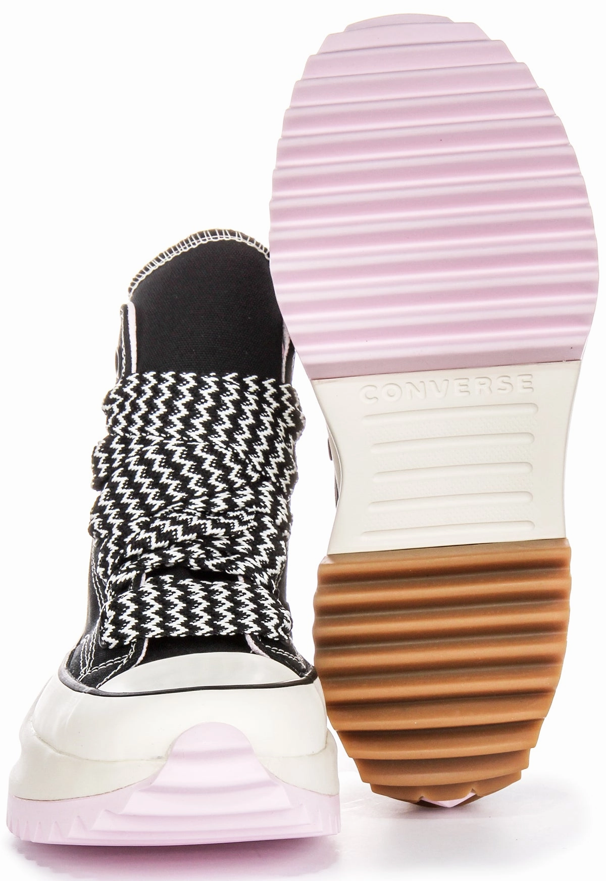 Converse Runstar Hike A10435C In Black Pink Soft Outsole Layer