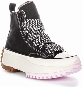 Converse Runstar Hike A10435C In Black Pink Breathable Lining