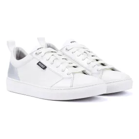 Hugo Morrie Tennis Women's White/Silver Trainers Low weight design helps conserve training energy Moisture control