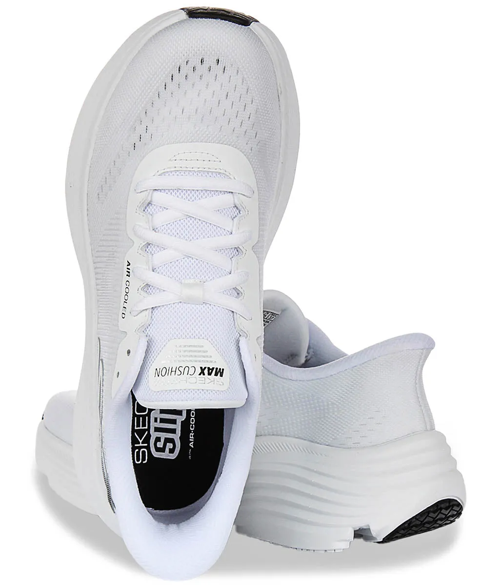 Cool Step Skechers Max Cushioning In White For Women