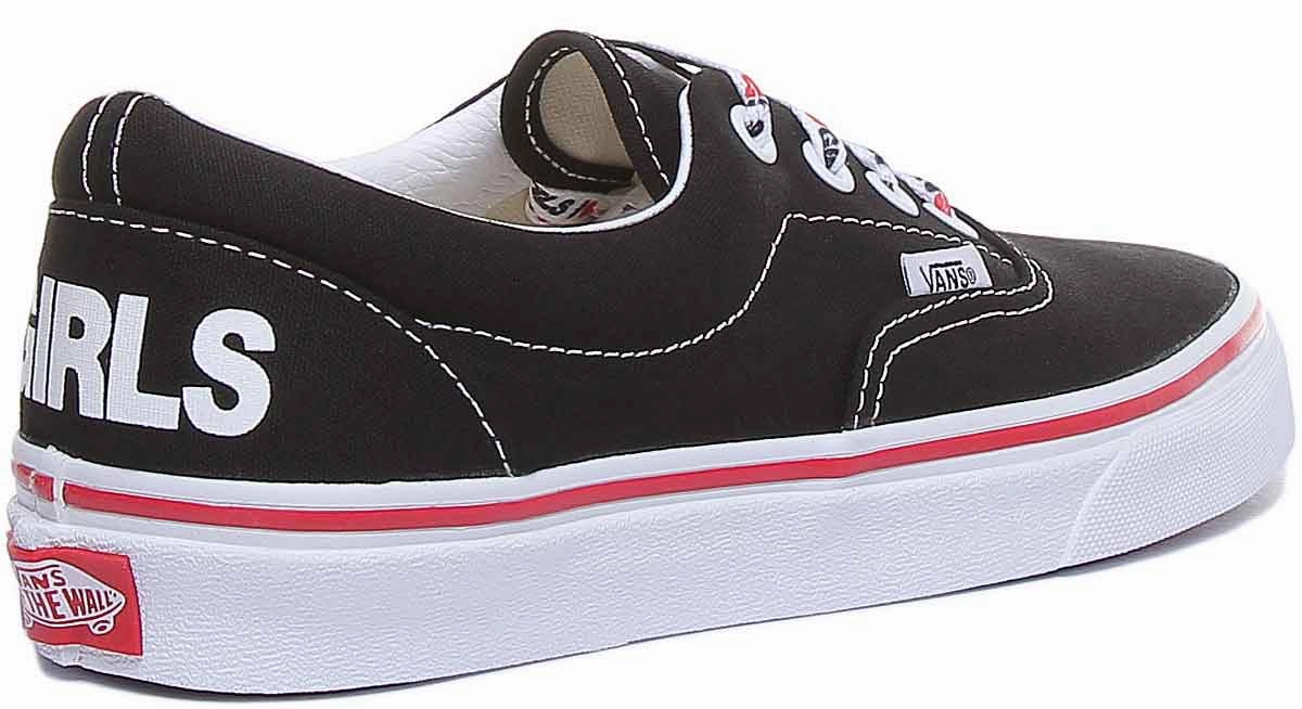 Cool Base Vans Classic Era I Heart In Black White For Women