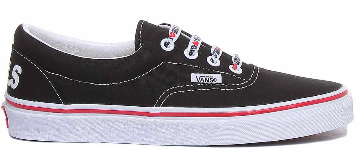 Cool Base Vans Classic Era I Heart In Black White For Women