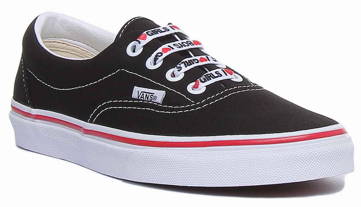 Agile Fit Vans Classic Era I Heart In Black White For Women