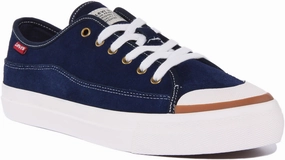Foam Support Minimal Look Levi's Square Low In Navy Blue For Men