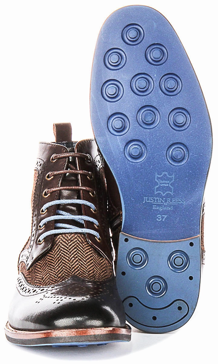 Cool Trek Justinreess England Hi Kennedy In Dark Brown For Women