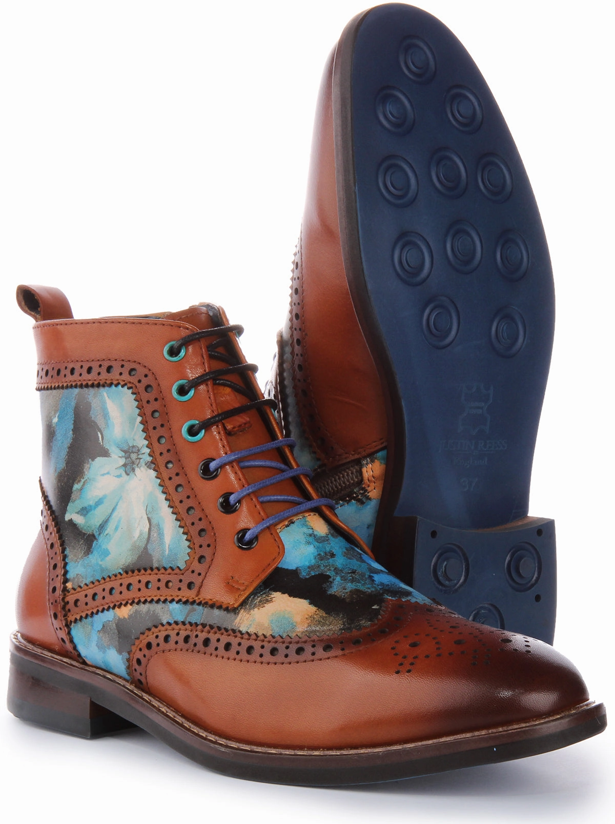 Cool Trek Justinreess England Hi Kennedy W In Brown Blue For Women