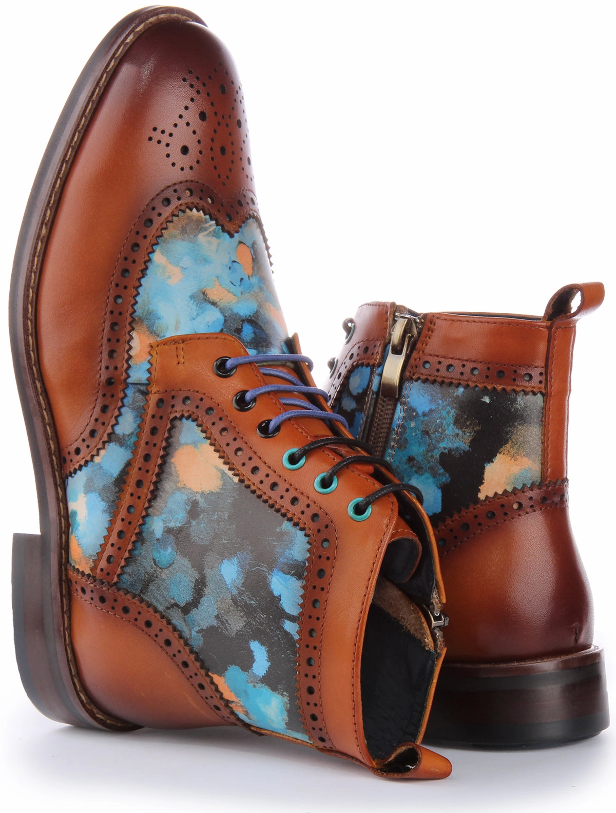 Cool Trek Justinreess England Hi Kennedy W In Brown Blue For Women