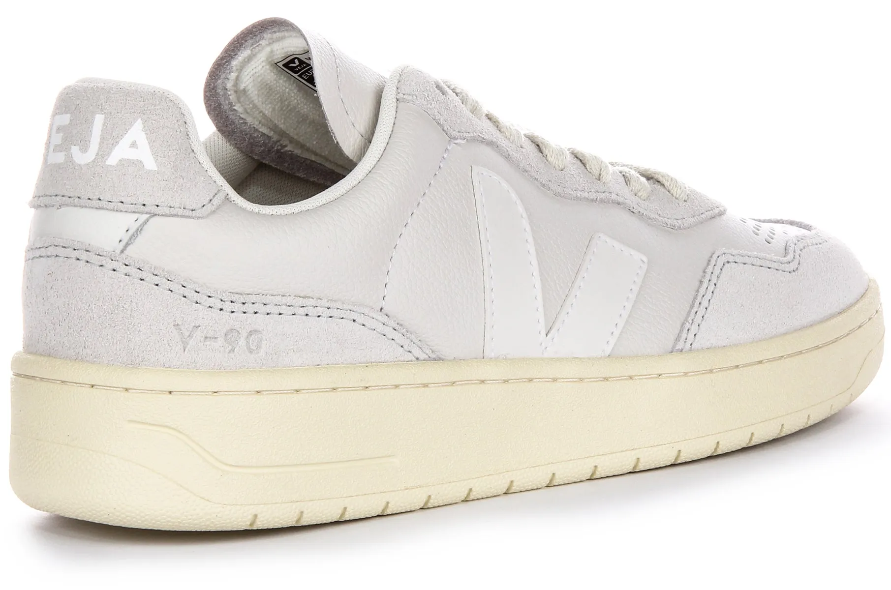 Core Control Veja V 90 Leather In Light Grey For Women