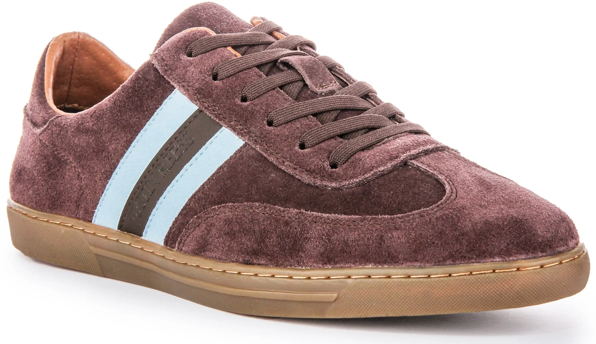 Justinreess England Hellion In Brown Blue For Men All components tested for dynamic movement accuracy