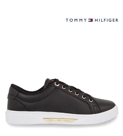 TOMMY HILFIGER COURT SNEAKER GOLD Tommy Hilfiger