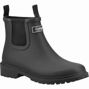 Cotswold Barton Synthetic Women's Black Wellington Boots Soft Walk