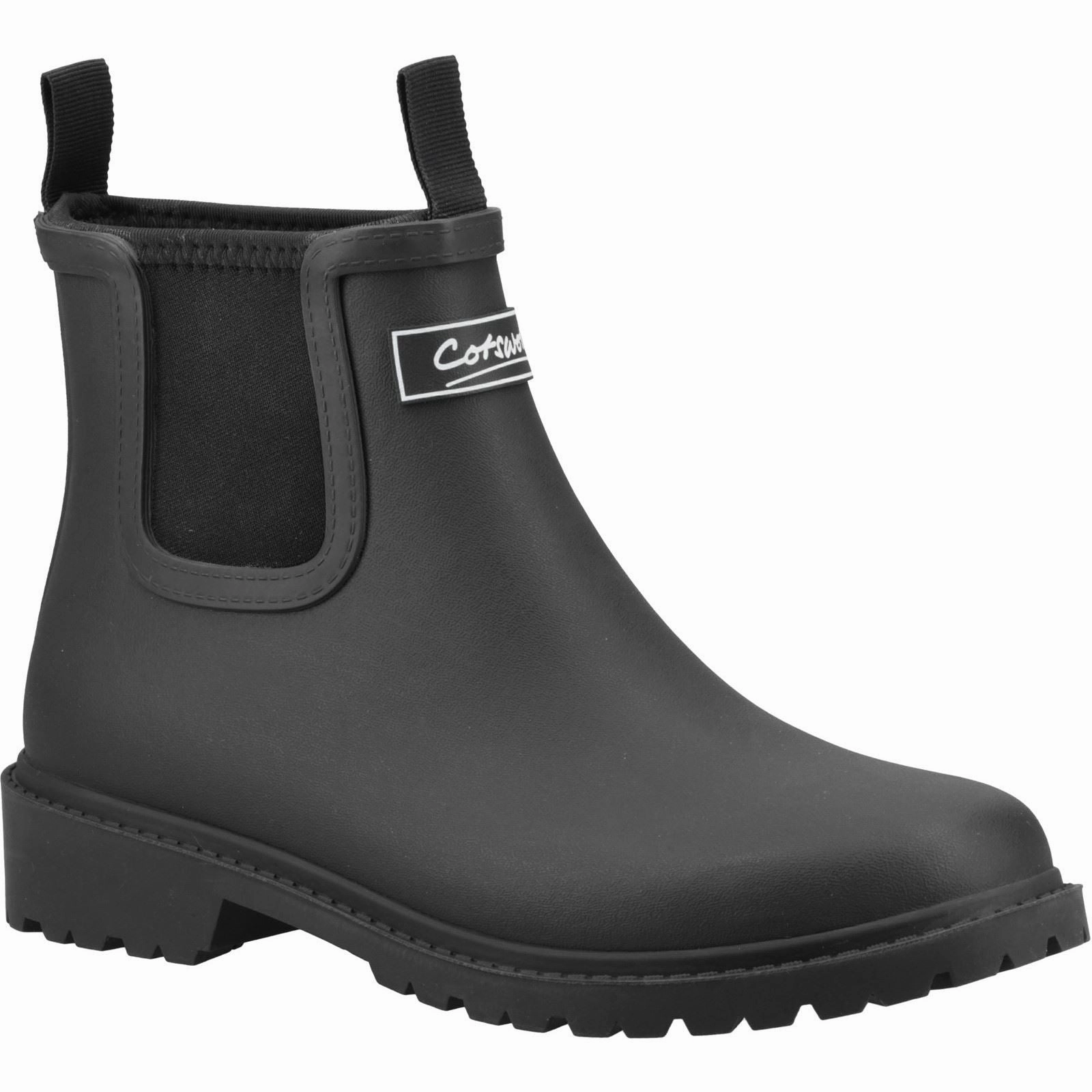 Cotswold Barton Synthetic Women's Black Wellington Boots Soft Walk
