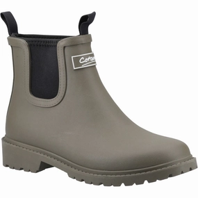 Functional Gear Boots Easy Slip On Cotswold Barton Synthetic Women's Khaki Wellington Boots